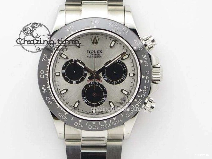 126506 1:1 Edition Ice Best SH4131 Daytona Strap V5 on Blue QF SS Dial Bracelet 0330